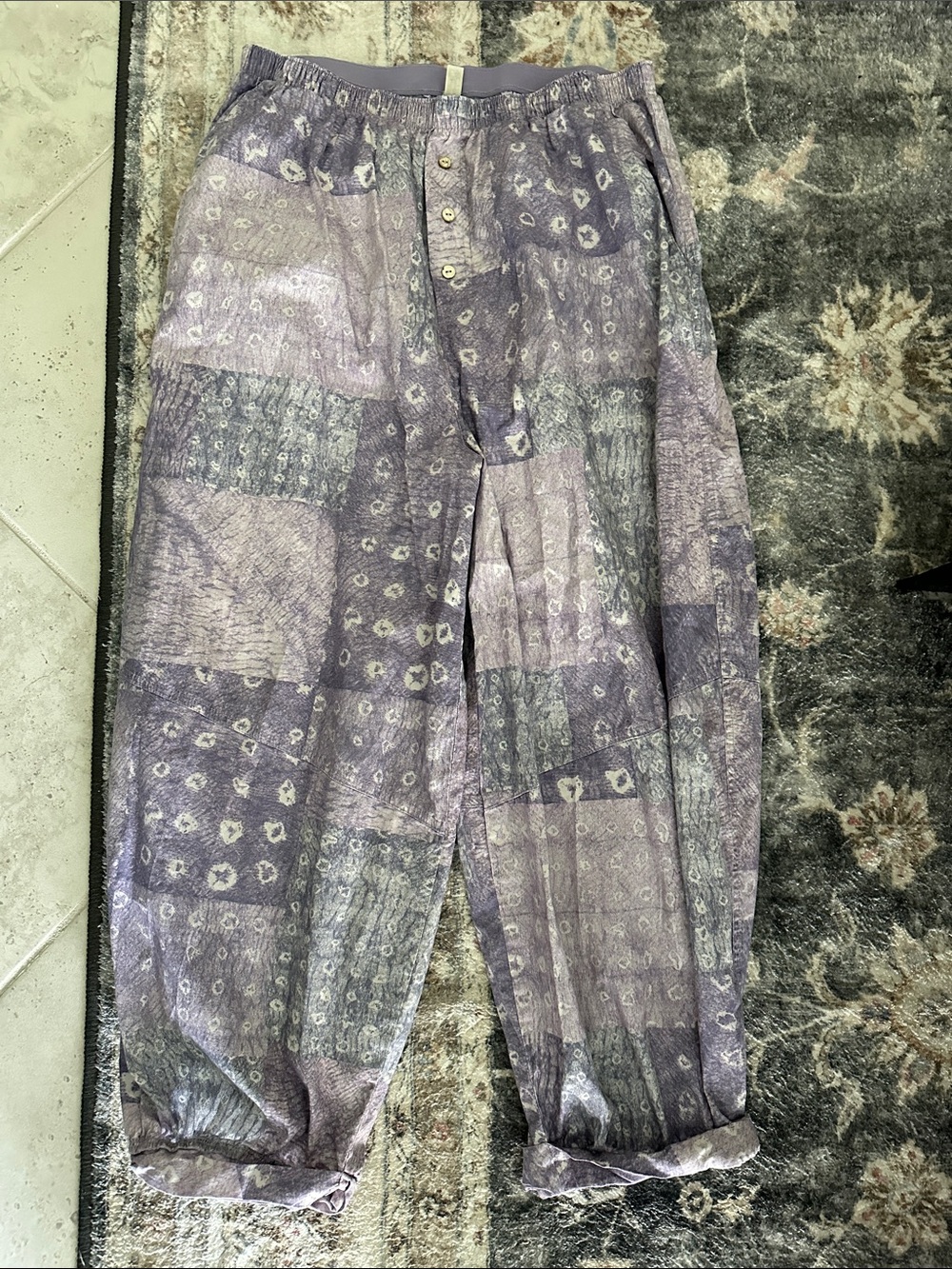 Free People Patchwork Print Pants